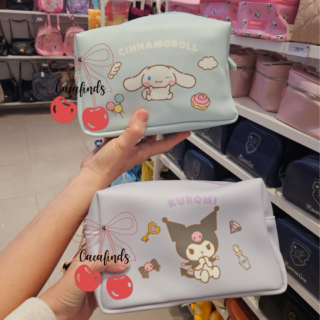 MINISO x Sanrio‼️Large Capacity Cosmetic Bag / Make Up Pouch / Tas Kosmetik Sanrio Characters Collec