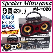 SPEAKER RADIO PORTABLE BLUETOOTH MITSUYAMA MS-4020BT / FM Radio / USB Speaker Bluetooth Mitsuyama MS