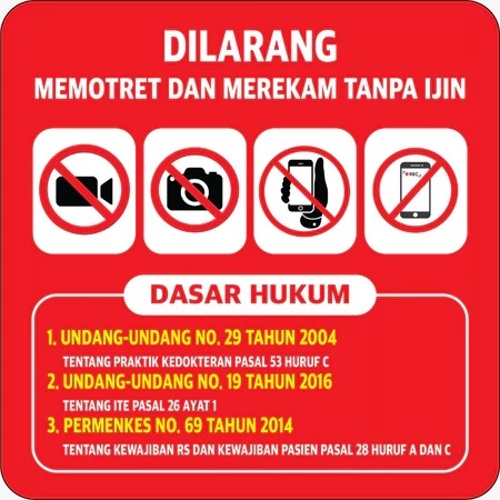 

STIKER DILARANG MEMOTRET DAN MEREKAM TANPA IZIN