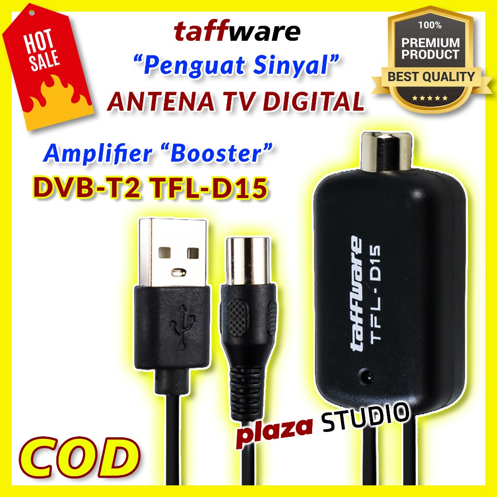 Taffware TFL D15 Booster Antena TV Digital ORI PREMIUM