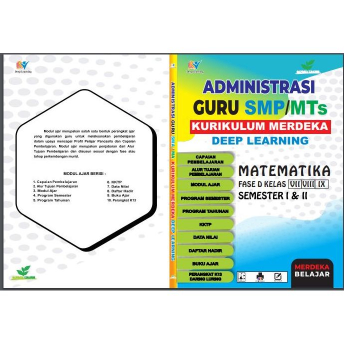 

CD Modul Ajar Kurikulum Merdeka DEEP LEARNING MATEMATIKA SMP/ MTs Fase D Kelas VII Semester I & II