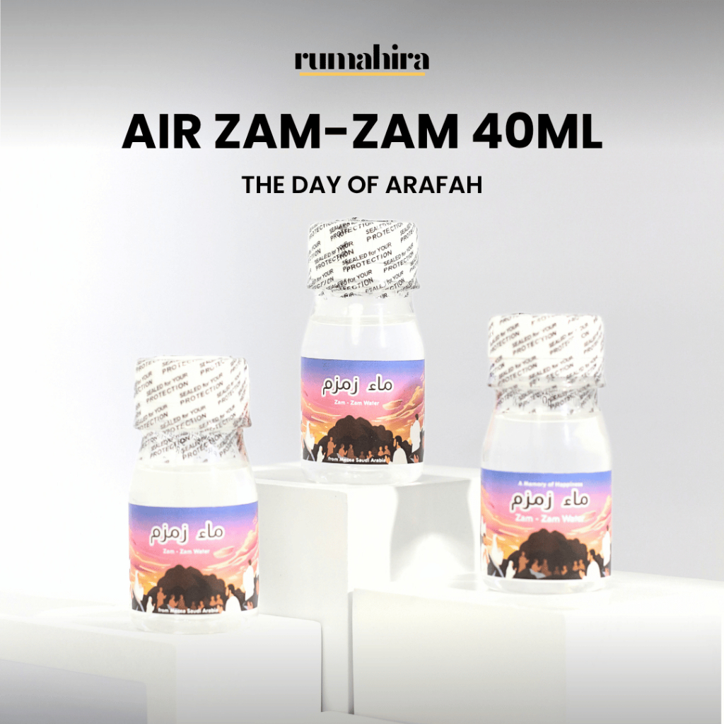 

RUMAHIRA - Air Zamzam 40ml The Day Arafah Segel Aman Souvenir Oleh Oleh Haji & Umroh
