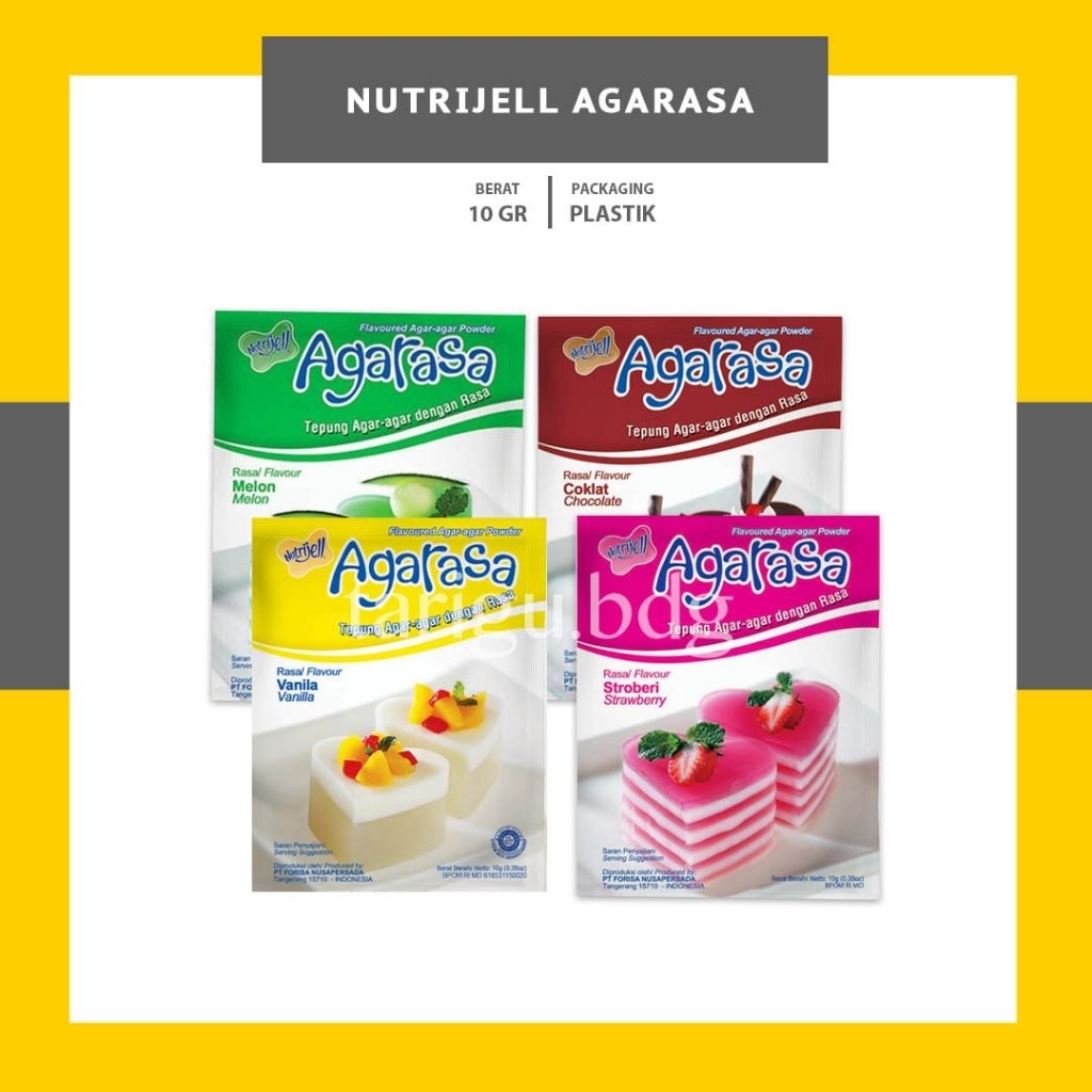 

AGARASA RASA VANILA COKELAT STRAWBERRY MELON 10 GR MIN BELI 12 SACHET CAMPUR RASA