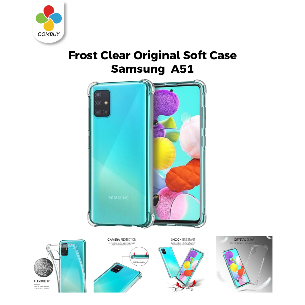Anti crack Soft Case Clear Samsung A51 | Anti crack Soft Case Clear Samsung A71