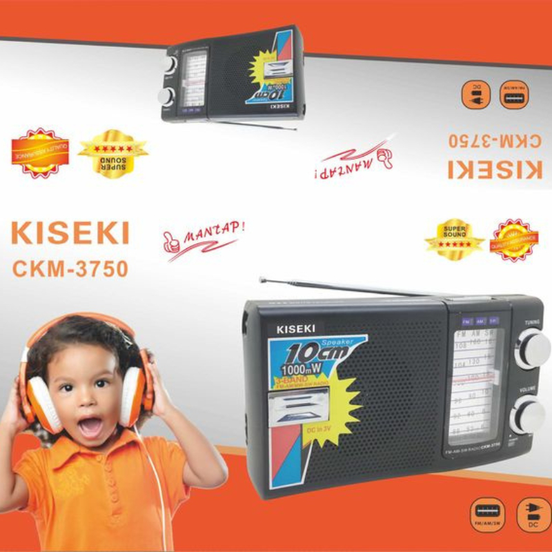 Kiseki Portable Radio CKM-3750 Radio Jadul Portable