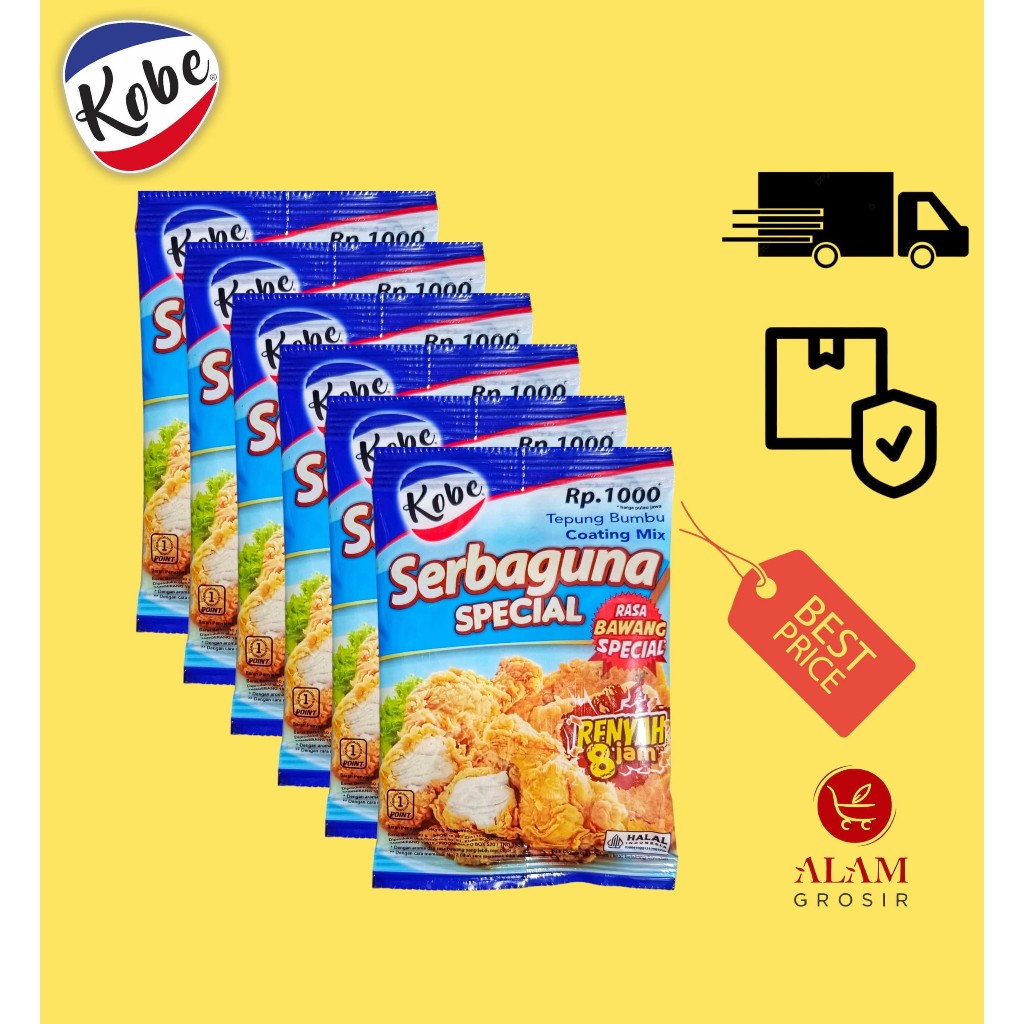 

Kobe Tepung Bumbu Serbaguna Coating Mix Rasa Bawang Spesial 1renteng 10sachet