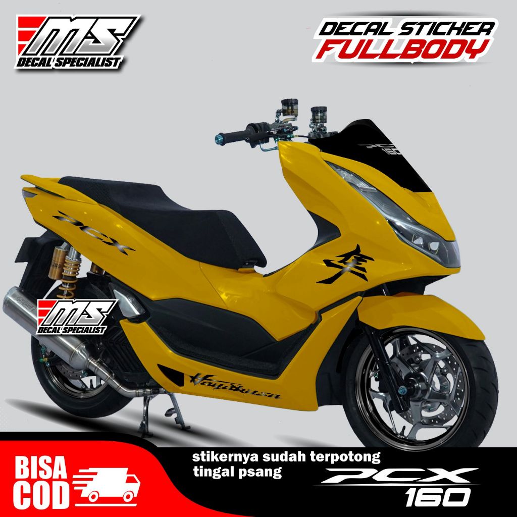 Decal stiker Honda Pcx 160 full body motif Hayabusa - stiker full body