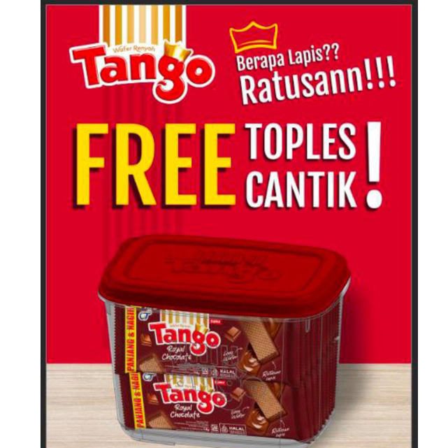 

Tango Mini Wafer Free Sealware isi 40 Pcs @ 4 gr