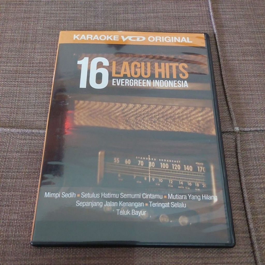 VCD original karaoke 16 lagu hits evergreen indonesia