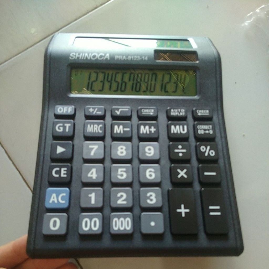 

Kalkulator 2 layar 14 Digit