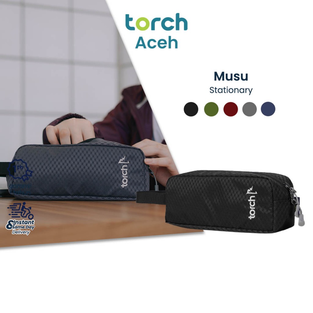 

TORCH Musu Pouch Alat Tulis Perlengkapan Sekolah Kosmetik Tempat Pensil Souvenir Anti Air - Packing Organizer Pouch