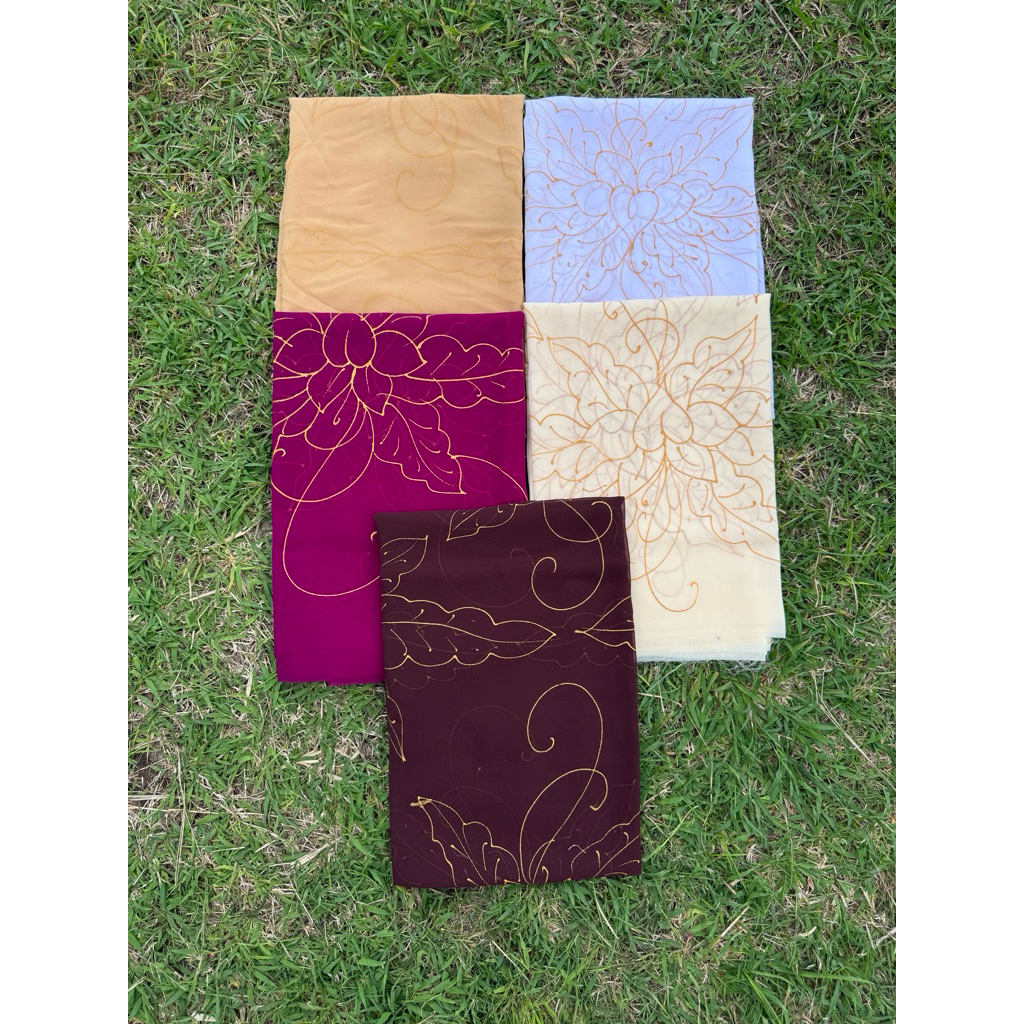 Kain bahan kebaya lukis/kain lukis bali/kain kebaya modern