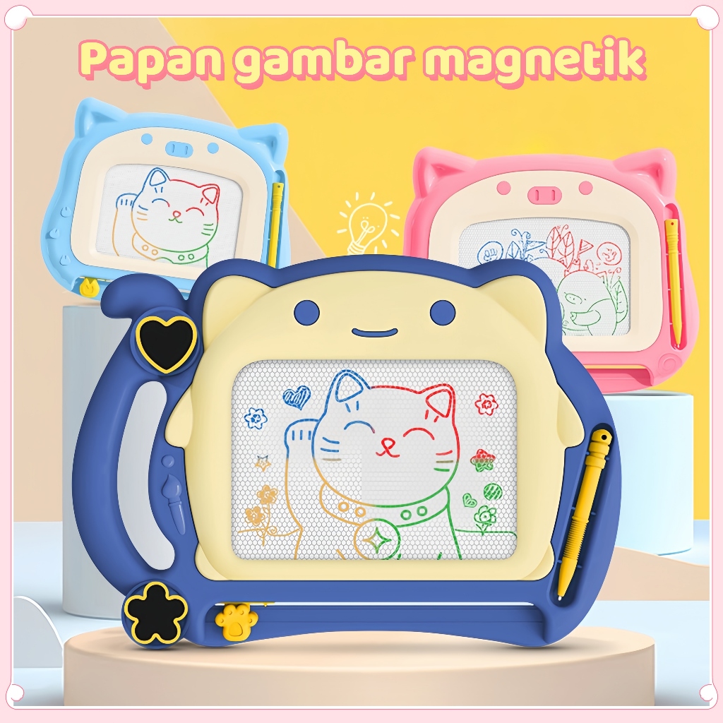 

Magnet Papan Kucing/Mainan Edukatif/Mainan Papan Tulis Magnet Papan Tulis Anak / Papan Gambar Warna Magnetik /Drawing Board Magnetic / Papan Tulis White Board /White Board Papan Tulis / Mainan Pencerahan Pendidikan