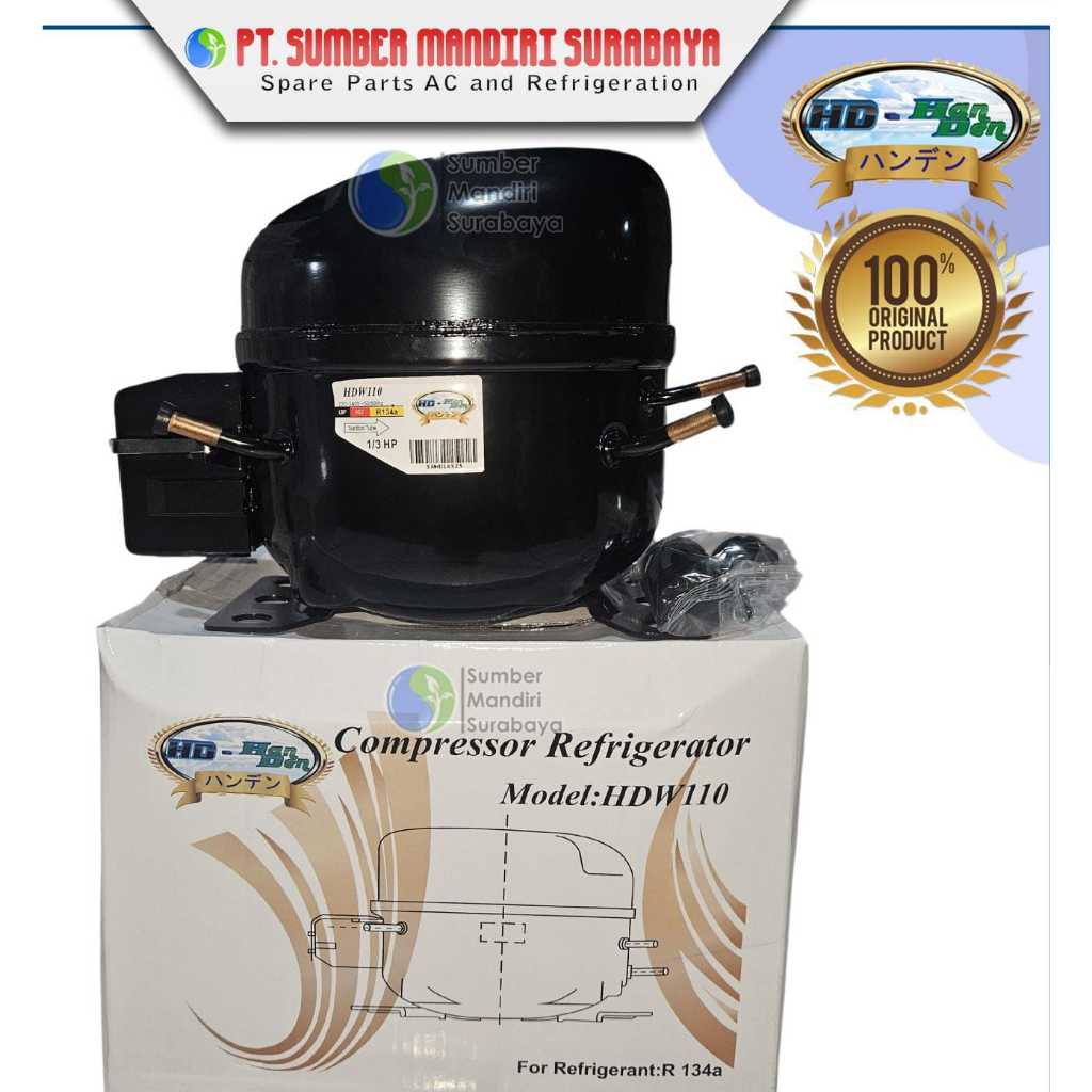 COMPRESSOR KULKAS HANDEN ADW 110 - 1/3 PK