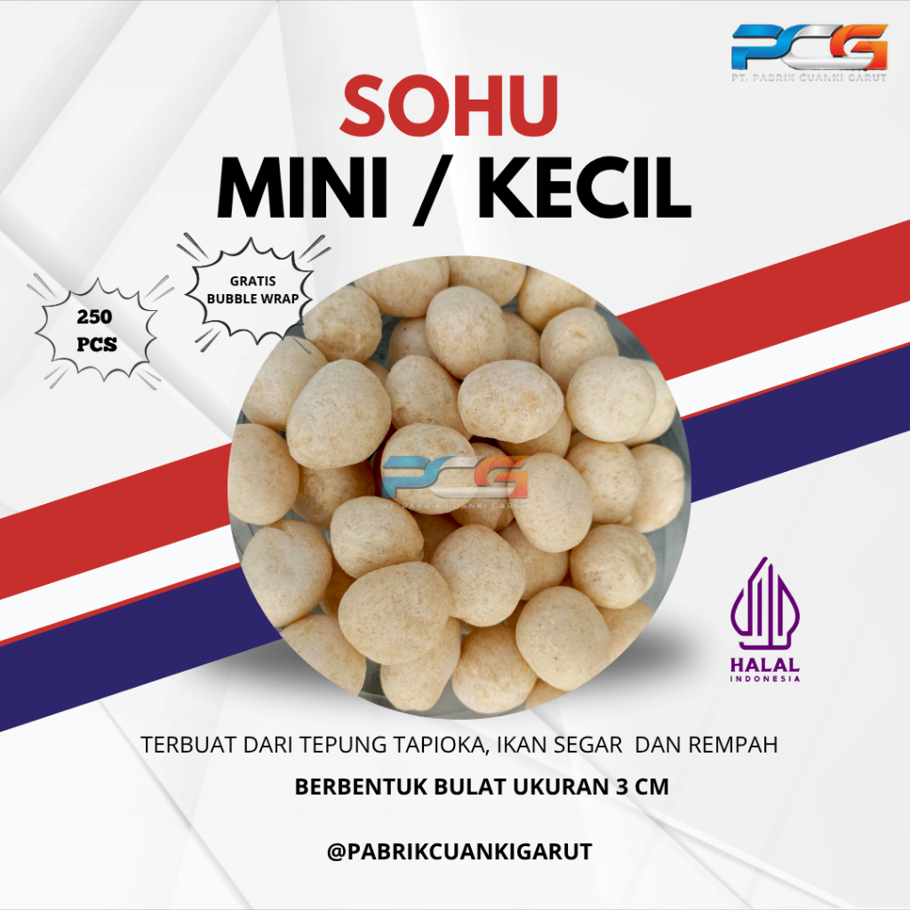 

PCG - SOHU MINI 250 GR TOPING SEBLAK & BASO ACI KHAS GARUT