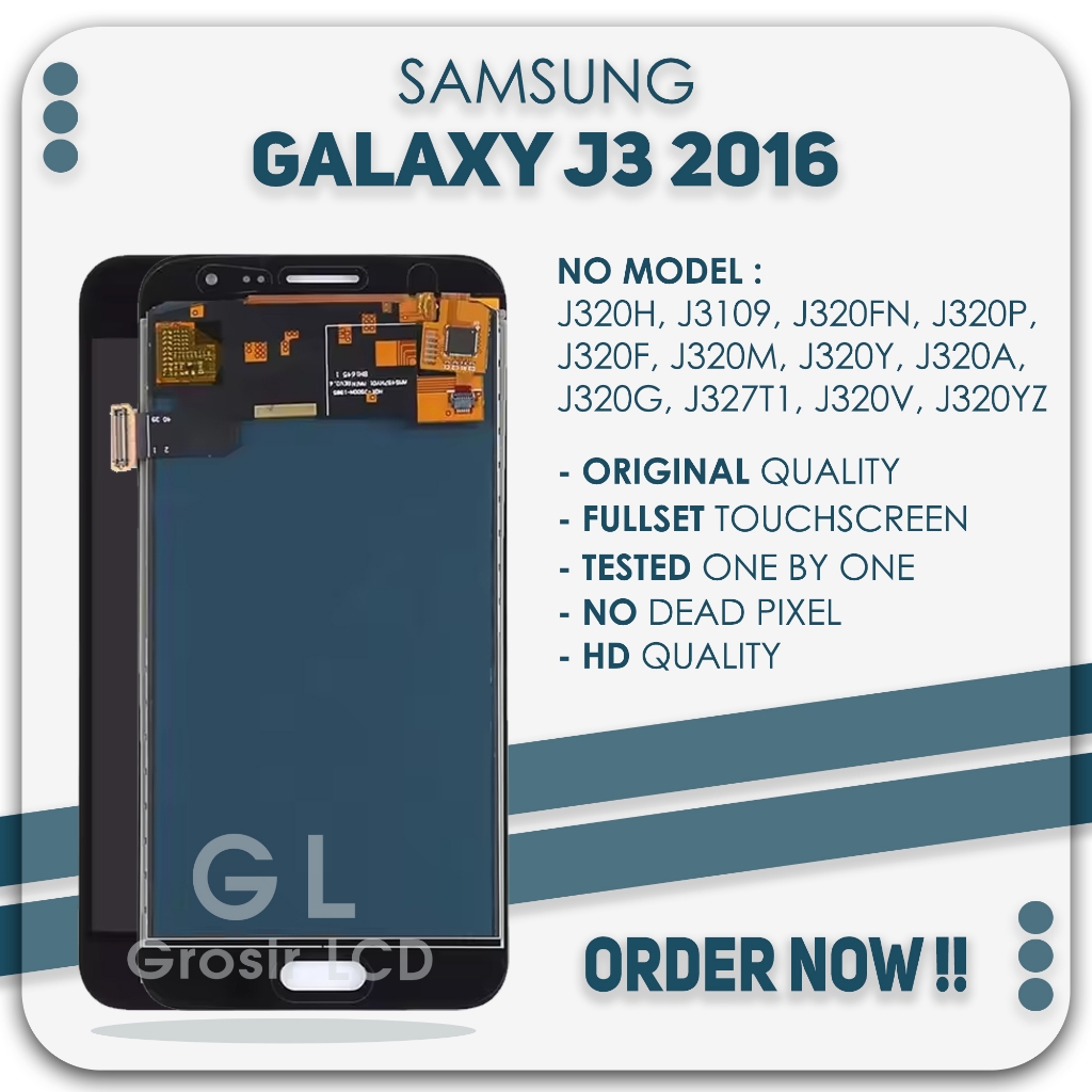 Grosir LCD Samsung J3 2016 / J300 / J320 - Fullset Touch Screen