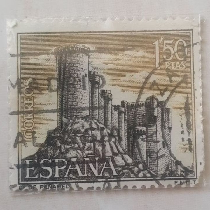

Perangko Spanyol Castles (1968) (Peñafiel Castle, Valladolid) Tahun 1968