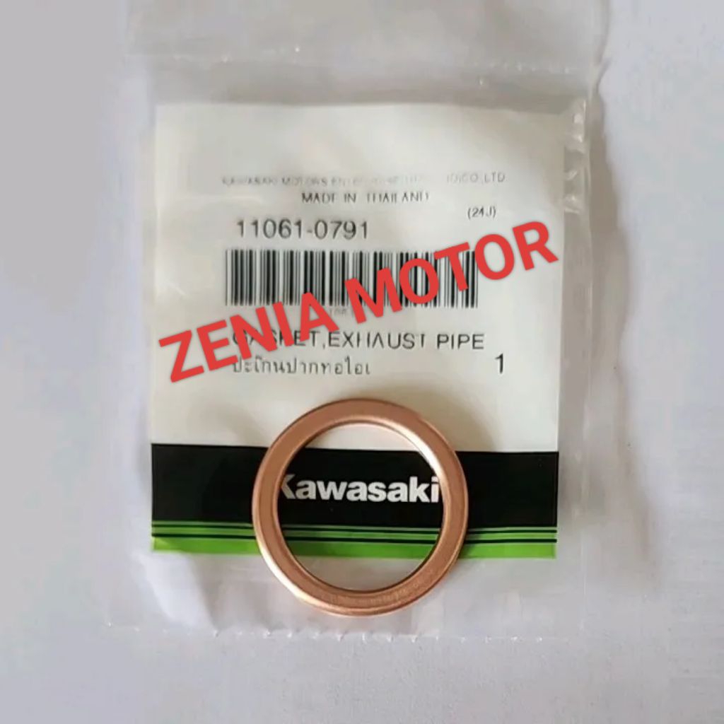 GASKET PAKING KNALPOT KAWASAKI NINJA 250 FI NINJA 250FI ORIGINAL KAWASAKI