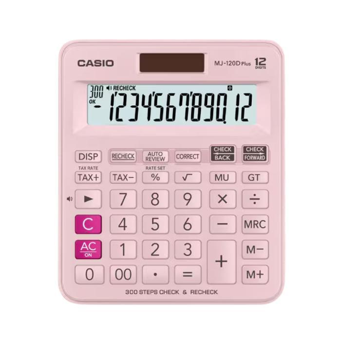 

CASIO CALCULATOR MJ-120DPLUS - KALKULATOR TOKO/DAGANG - FUNGSI RECHECK - 12 DIGIT PLASTIK KEYS