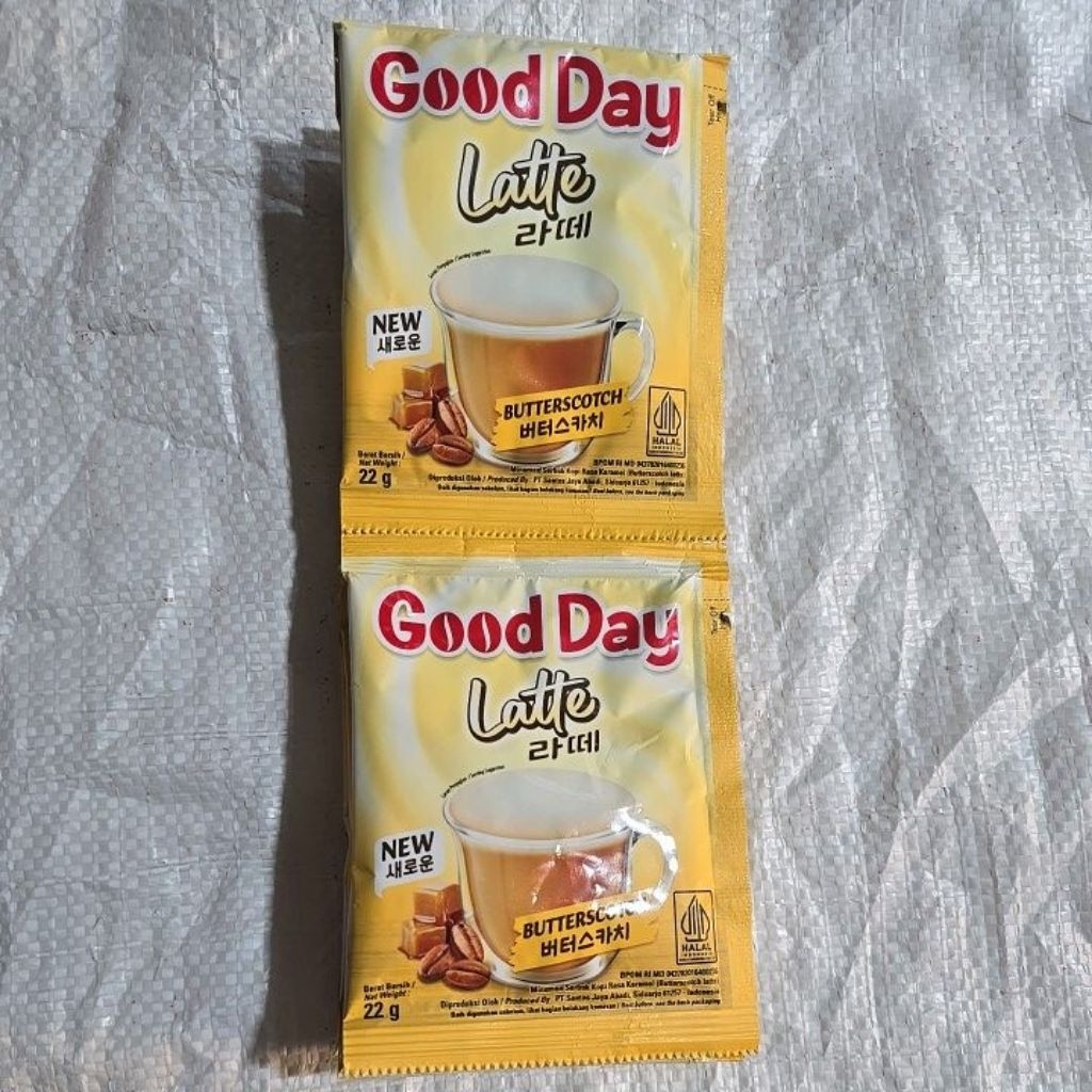 

Good day latte butterscoth kopi karamel 1 renteng isi 10