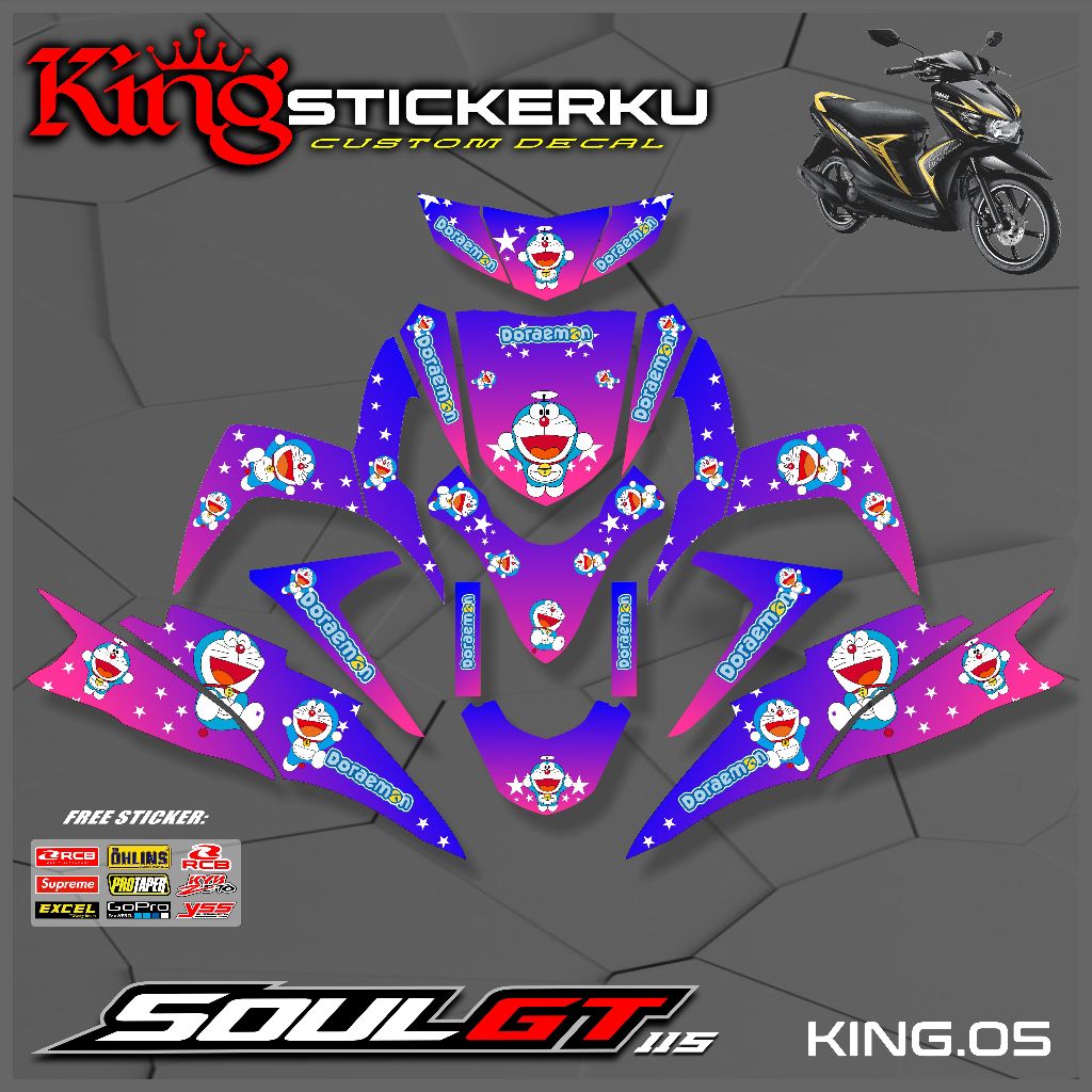 Decal Full Body Mio Soul GT 115 Full Body Decal Soul GT 125 Full Body Striping Mio Soul. KS.05