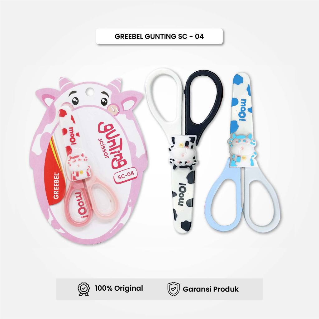 

GREEBEL Gunting Kecil SC-04 (1PCS) Gunting Anak Karakter Lucu Gunting Sekolah Gunting Stainless