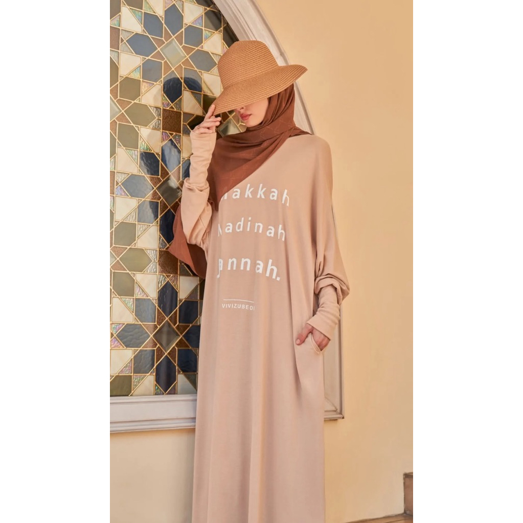 VZ MMJ DRESS (MEKKAH,MADINAH,JANNAH) BY VIVI ZUBEDI