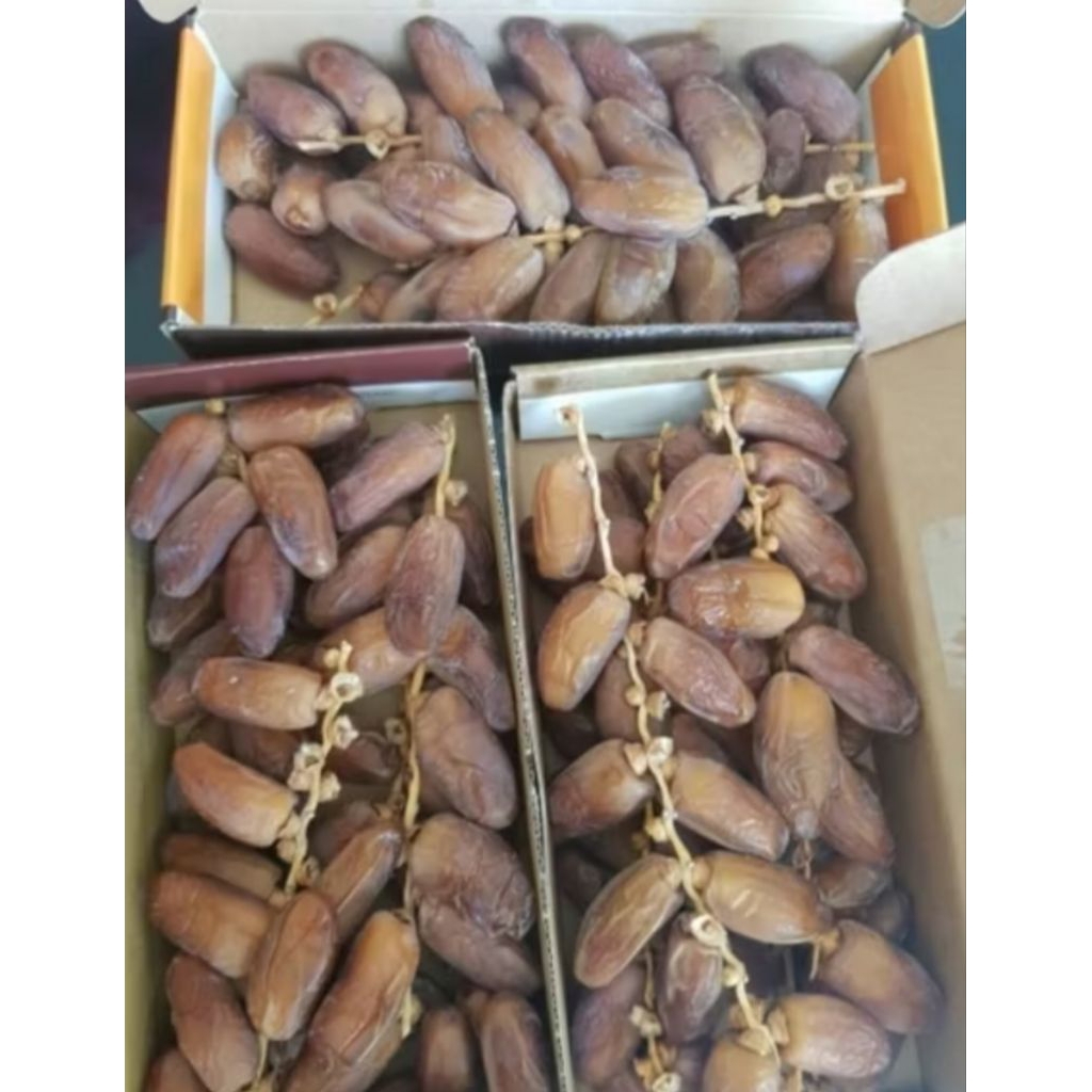 

Kurma Tunis Tangkai kemasan 500gram/Kurma tangkai DEGLET NOUR kering