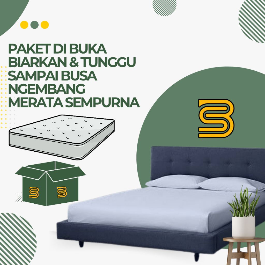 Syafa Dstore Kasur Busa Quantum D22 Tebal 20Cm Garansi 15 Tahun Kasur Busa Spon Kasur Lantai Kasur