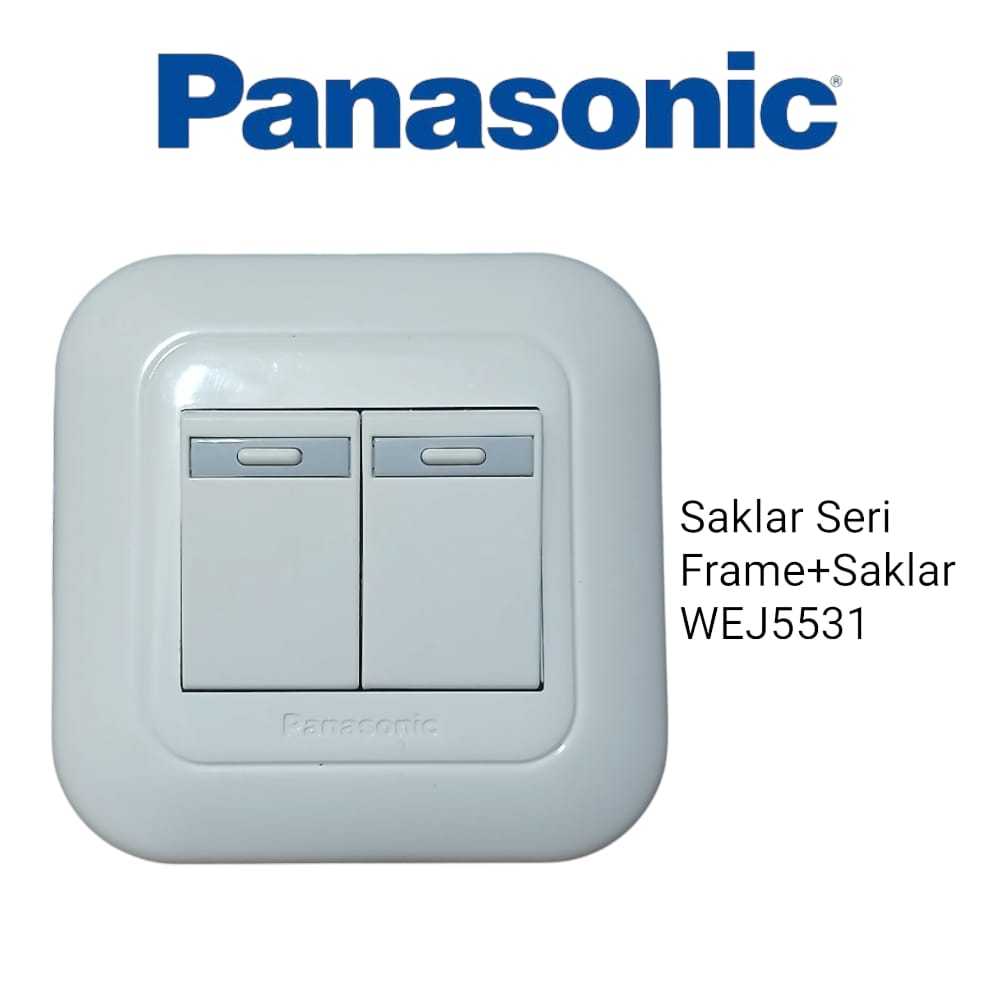 SAKLAR SERI WEJ5531 + FRAME MERK PANASONIC