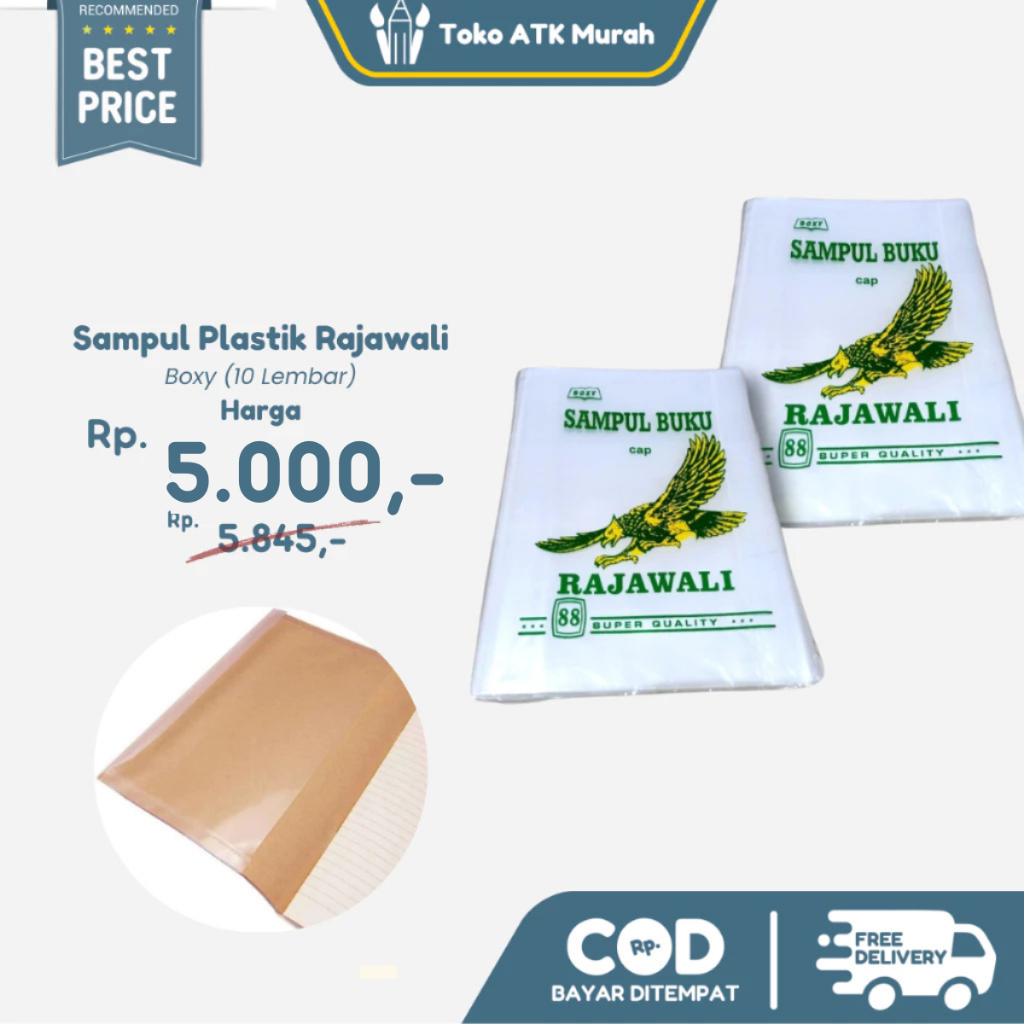 

Sampul Buku Plastik Boxy Rajawali 10 Lembar