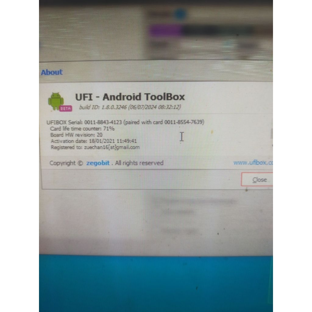 ufi box lengkap