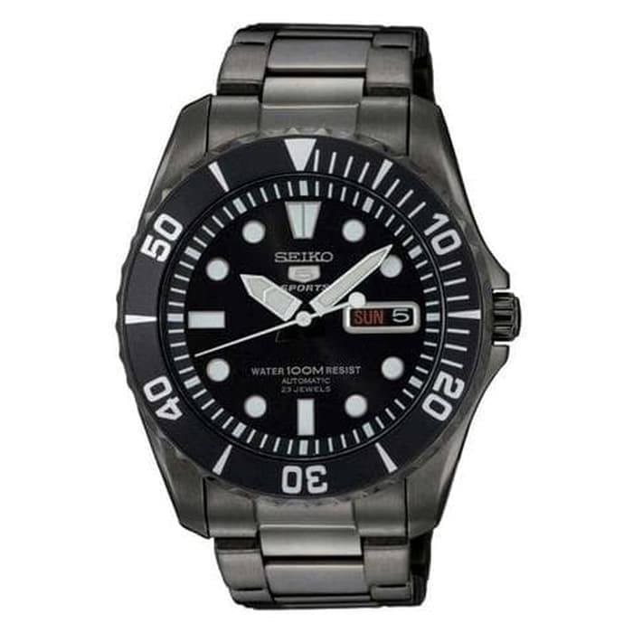 Seiko 5 Man Automatic SNZF21K1 SNZF21 Full Black RARE ITEM
