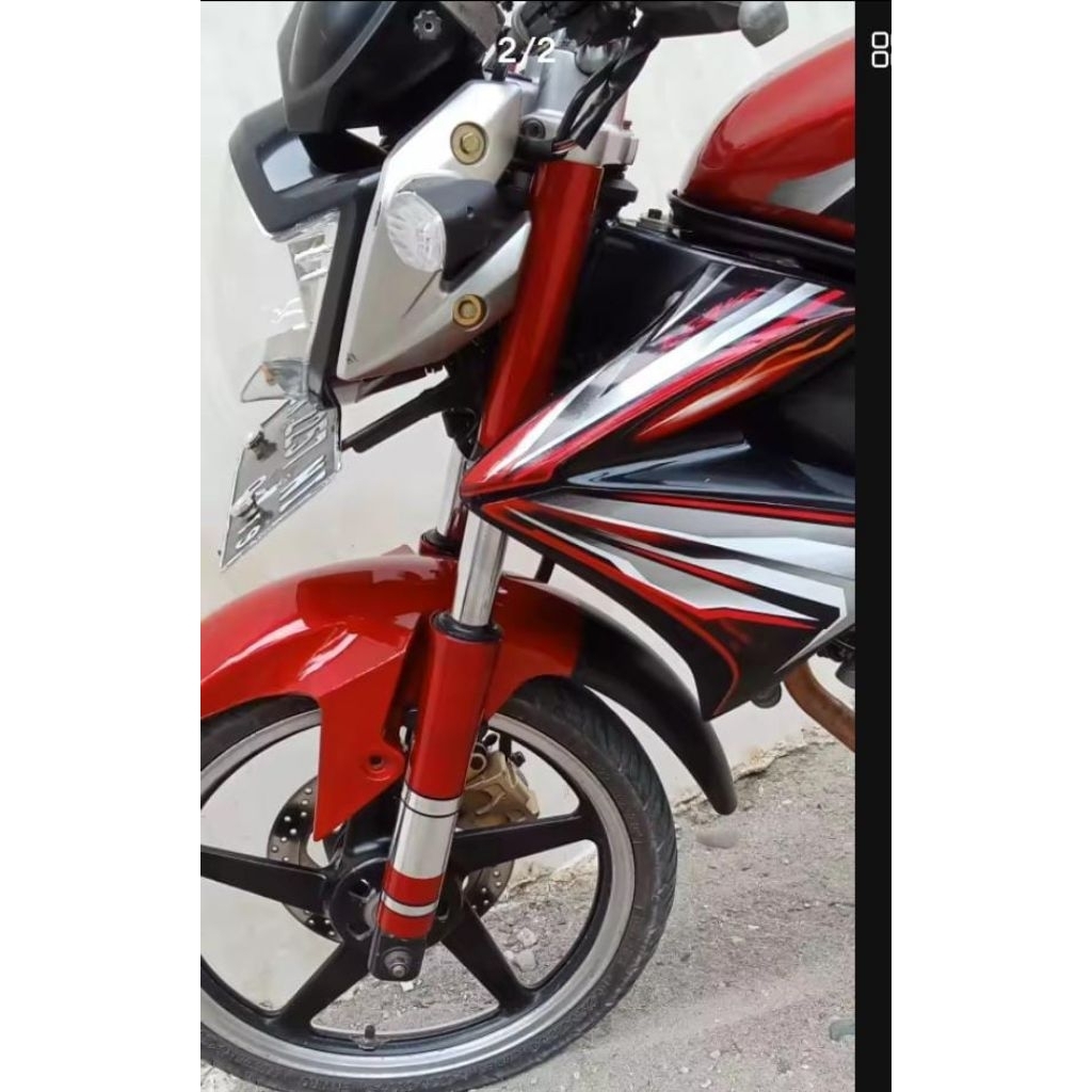 Cover shock depan vixion old atas bawah variasi pelindung shockbeker motor