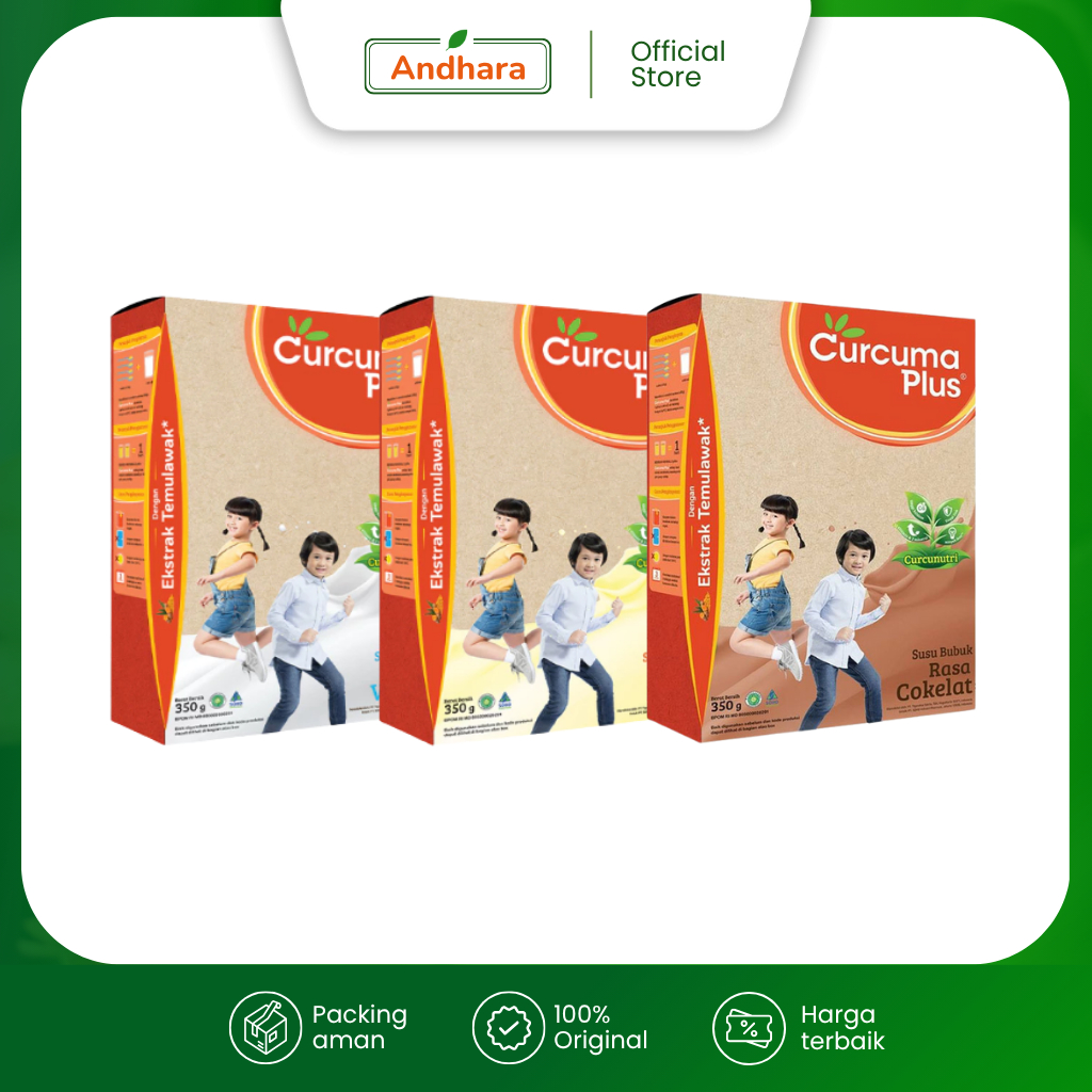 

Curcuma Plus Susu Bubuk Memperbaiki Nafsu Makan Ekstrak Temulawak 350gr