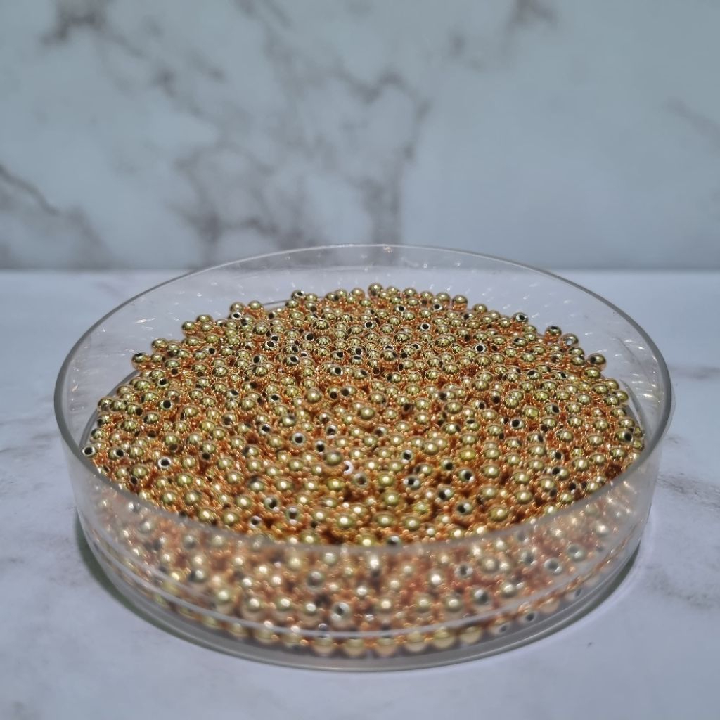 Mutiara Sintetis Jepang Gold 3mm