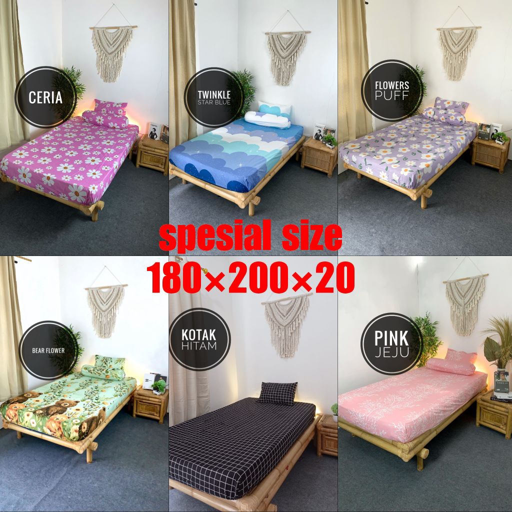 Sprei 180X200 motif estetik