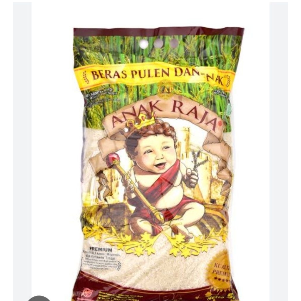 

beras putih anak raja kemasan 5kg