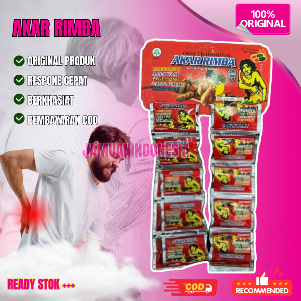 

Herbal Akar Rimba Kapsul Asam Urat Original Asli