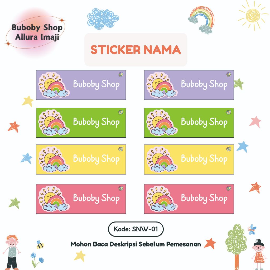 

Sticker Nama SNW-01