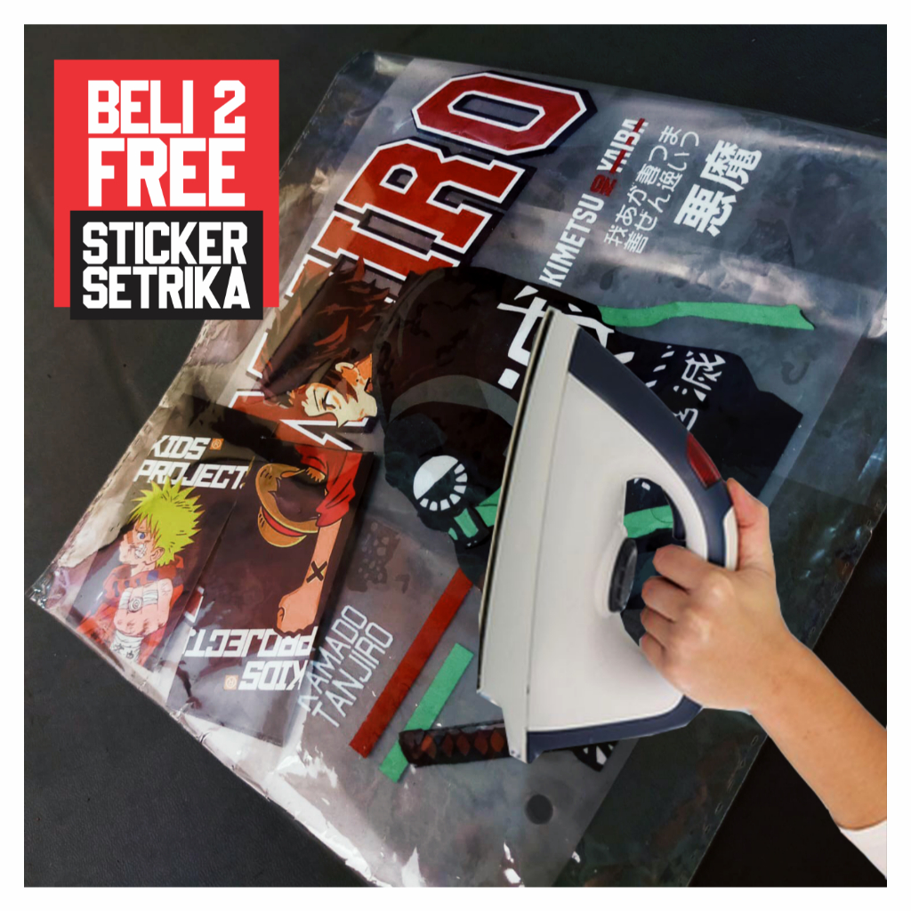 

Kidzproject Stiker setrika gratis pembelanjaan 2pcs kaos