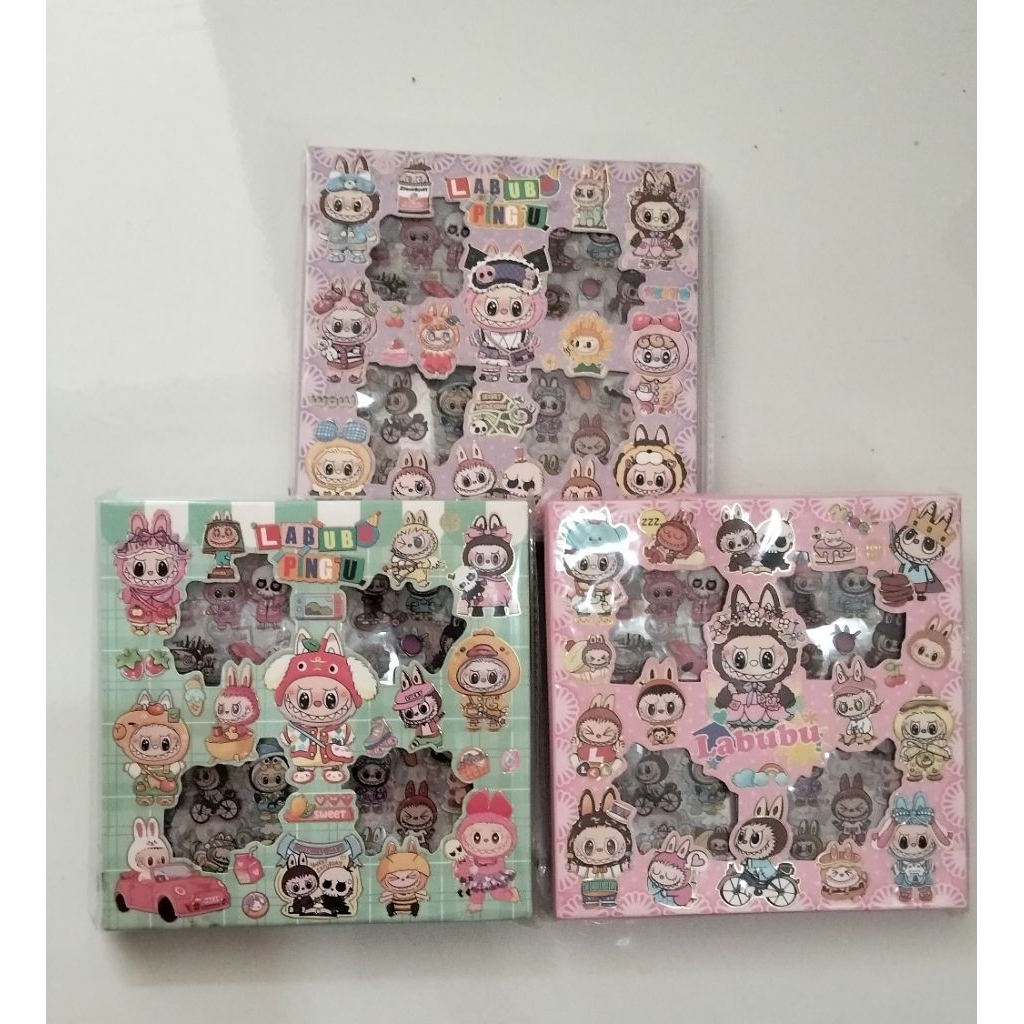 

Sticker labubu viral 100pcs/sticker labubu waterproof/sticker kotak labubu