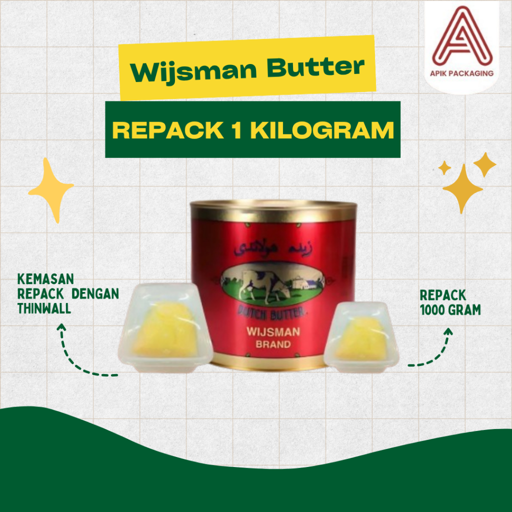 

Wijsman Butter Kemasan Repack 1KG Original Dengan Thinwall