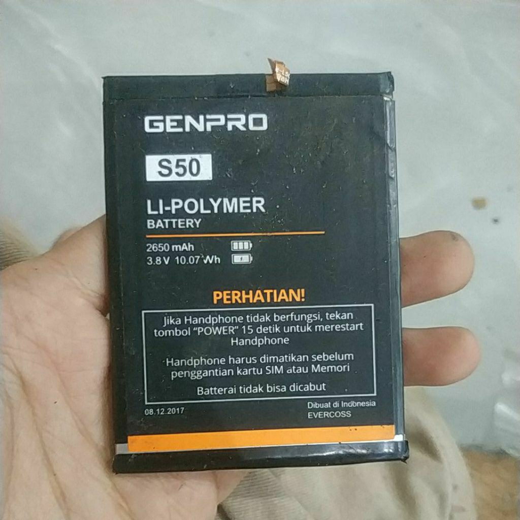 BATERAI BEKAS GENPRO S50 MINUS FLEKSIBEL