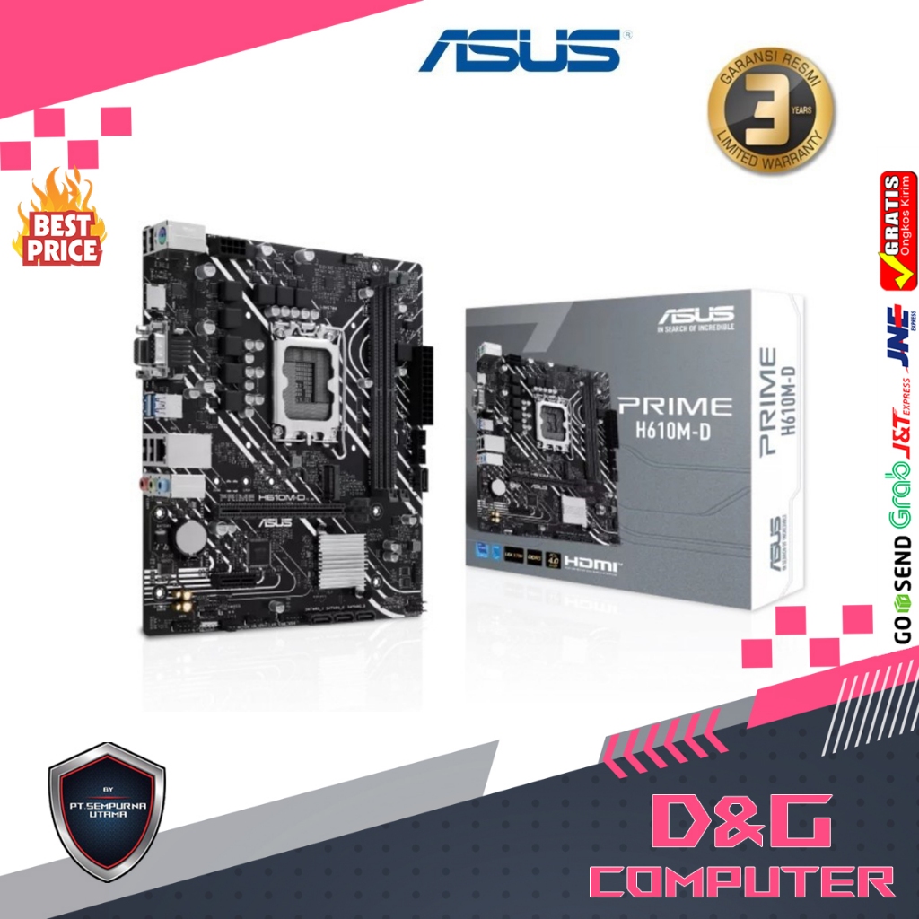 ASUS PRIME H610M-D DDR5 (Intel LGA 1700, H610)