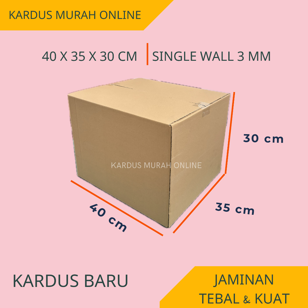 

BOX 40X35X30 CM MURAH KARDUS KARTON PACKAGING ONLINE