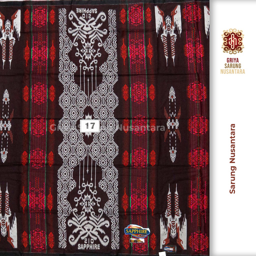 Sarung Nusantara SAPPHIRE Songket Jacquard - SJP SGF JLTK