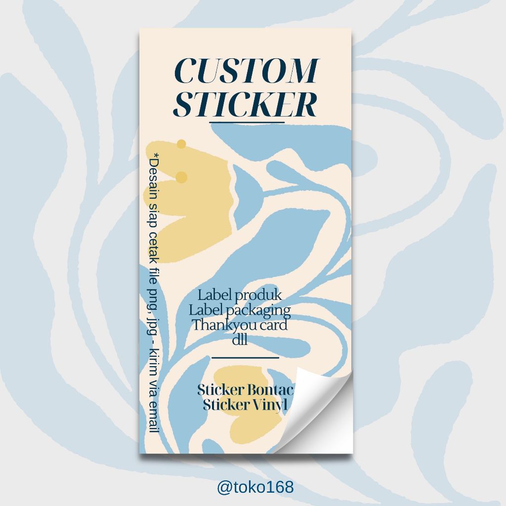 

CUSTOM STICKER l THANKYOU CARD l SEGEL PRODUK l KARTU UCAPAN l STICKER 6X4