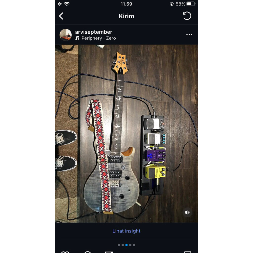 GITAR PRS SE CUSTOM 24 CHORCOAL BURST