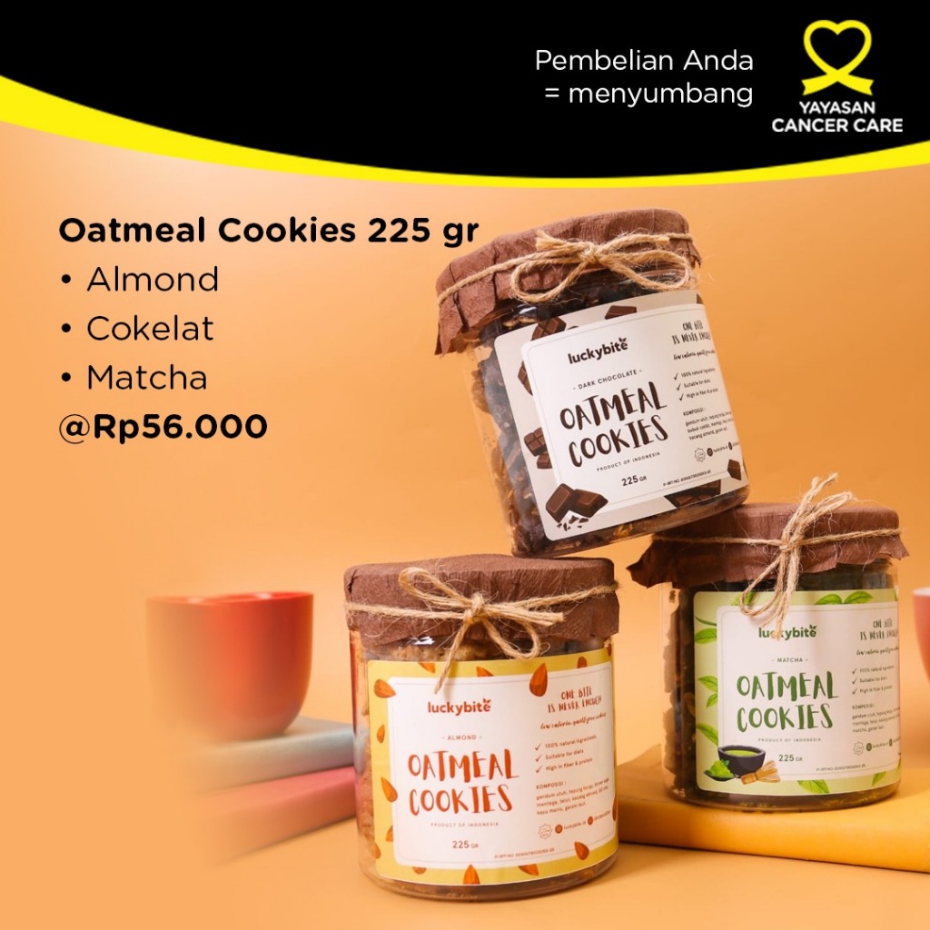 

Luckybite Oatmeal Cookies Healthy Cookies Sehat